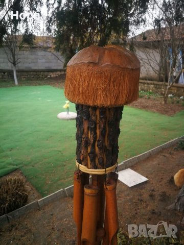 Вятърен звънец от дърво Къщичка , снимка 5 - Градински мебели, декорация  - 36680083