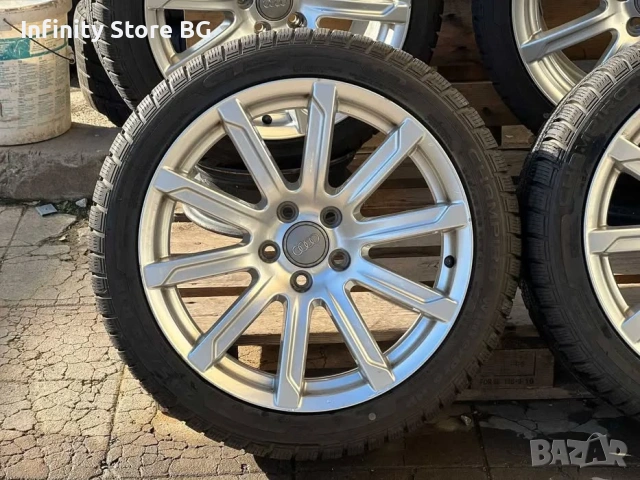 💎 Оригинални джанти Audi 18" + зимни гуми Champiro WinterPro – комплект 5x112, снимка 3 - Гуми и джанти - 53467266