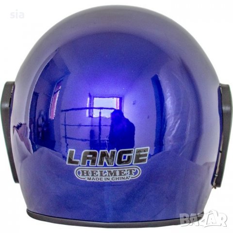 Каска за мотор с визьор/ слюда, син, универсален размер, снимка 2 - Аксесоари и консумативи - 39517362