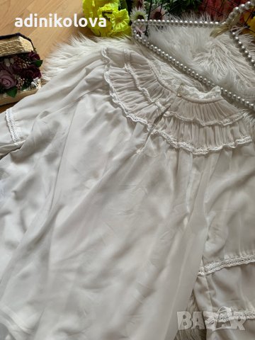 Елегантна бяла риза/блуза VILA, снимка 3 - Ризи - 41570209