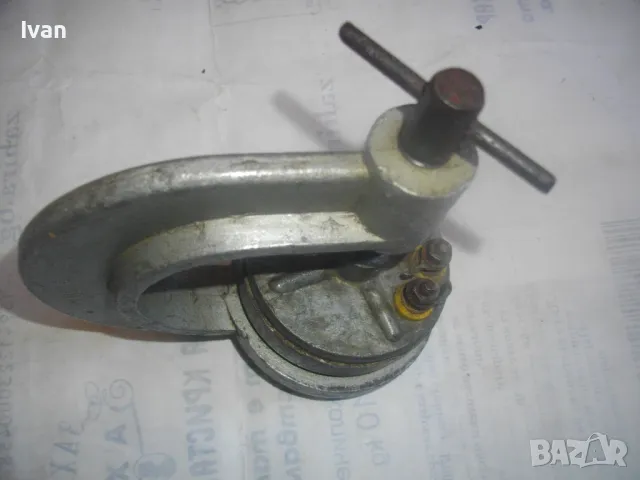 БЪЛГАРСКИ СОЦ НРБ СТАРО КАЧЕСТВО ВУЛКАНИЗАТОР 6V-12V ЗА ЛЕПЕНЕ ЗАЛЕПЯНЕ НА ГУМИ, снимка 6 - Други инструменти - 48922753