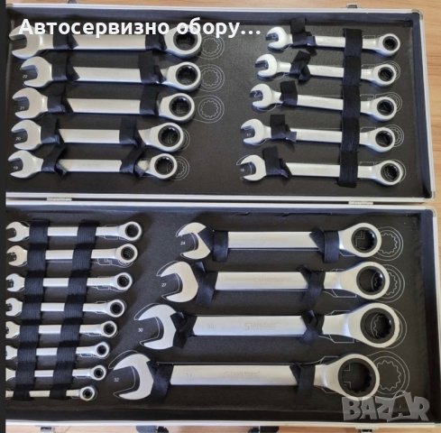 К-т звездогаечни прави тресчотни ключове от 6мм до 32мм , 22 части     , снимка 1