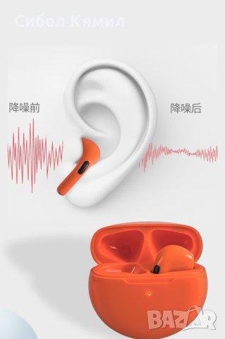 Безжични слушалки Pro 6, IPX4 водоустойчив, зареждаща се кутия , снимка 2 - Безжични слушалки - 42507688