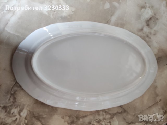  Порцеланово плато голямо, снимка 2 - Прибори за хранене, готвене и сервиране - 39725203