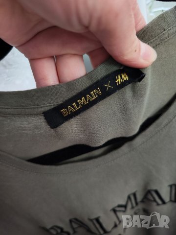 Balmain x H&M оригинална мъжка тениска Размер М, снимка 8 - Тениски - 40609278
