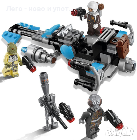 Употребявано Lego Star Wars - Боен пакет с Bounty Hunter скутер 75167, снимка 2 - Конструктори - 44526269