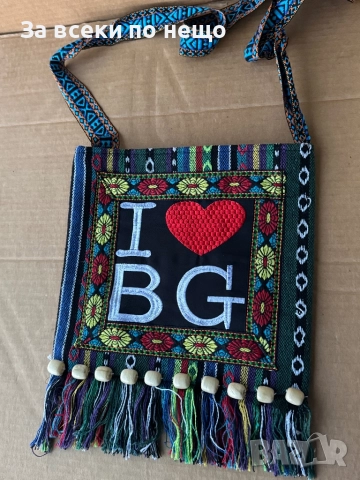 Сувенирна чанта от плат с традиционни български мотиви, снимка 4 - Чанти - 52242755
