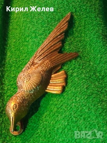 СТАРА БРОНЗИРАНА ОЛОВНА ФИГУРКА ПТИЦА ИНТЕРЕСНА за ЗАКАЧАНЕ КОЛЕКЦИЯ 30962, снимка 10 - Колекции - 38137963