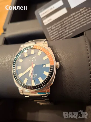 RSW Romeo Dive automatic swiss watch, снимка 6 - Мъжки - 56274348