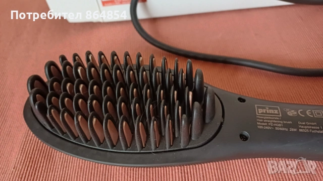 Електрическа четка за изправяне на косата, снимка 2 - Преси за коса - 53367663