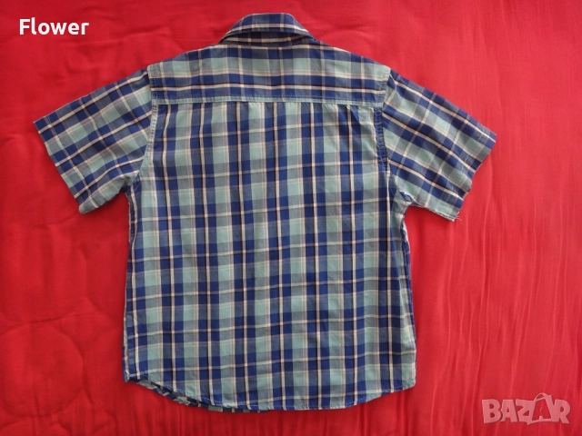 Нова детска карирана риза за момче U.S. POLO ASSN. размер 7г, 116-122см, снимка 2 - Детски ризи - 52955027