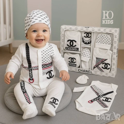 Бебешки комплект Levi's karl lagerfeld fendi Moncler louis vuitton calvin klein , снимка 2 - Комплекти за бебе - 51206869
