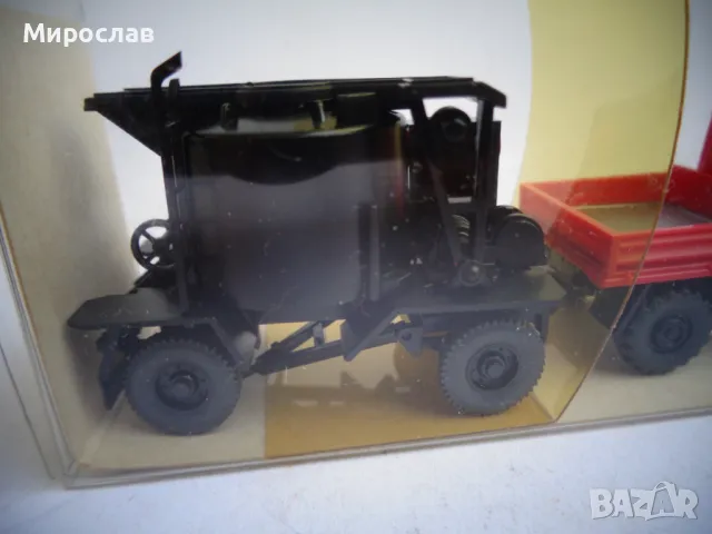 WIKING H0 1/87 MERCEDES UNIMOG КАМИОН ТИР ИГРАЧКА МОДЕЛ, снимка 6 - Колекции - 47784959