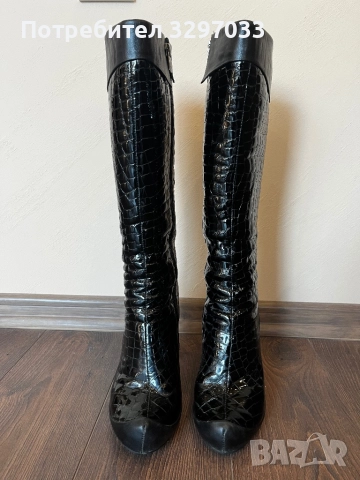 Дамски ботуши с висок ток, снимка 3 - Дамски ботуши - 52965371