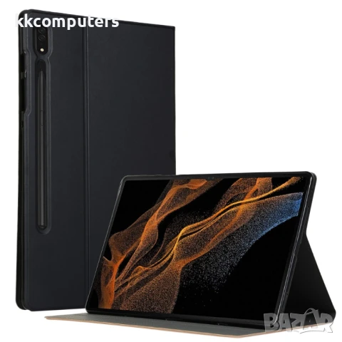 Samsung Galaxy Tab S8 Ultra Кожен Калъф и Протектор, снимка 3 - Калъфи, кейсове - 51101092