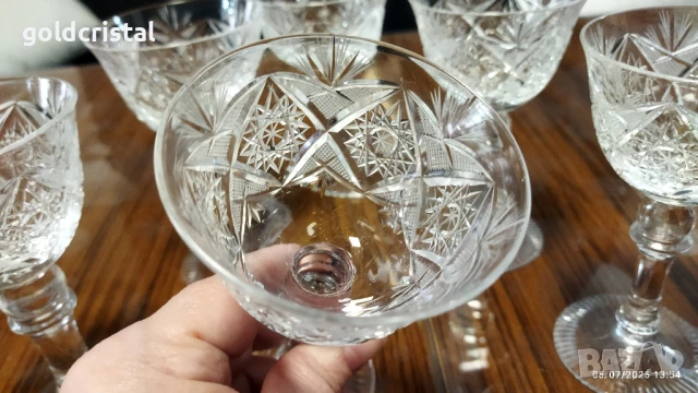 кристални чаши , снимка 4 - Антикварни и старинни предмети - 48922778