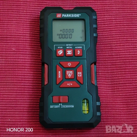 Детектор 5 в 1 Parkside, за метали, електричество, дърво, тръби, лазерен далекомер 0.6-16м. , снимка 2 - Друга електроника - 53477794