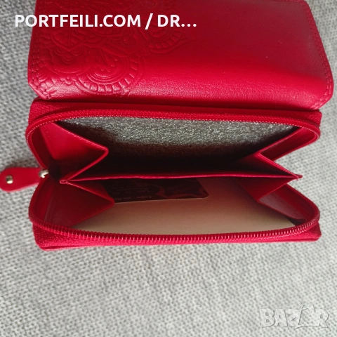  Портмоне Friedrich, Eстествена козя кожа, RFID защита, Щампа Мандала , снимка 9 - Портфейли, портмонета - 53616561