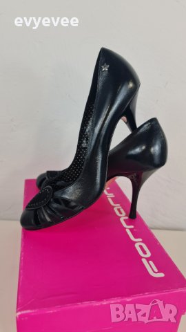Естествена кожа дамски обувки на ток FORNARINA, снимка 13 - Дамски елегантни обувки - 40920515