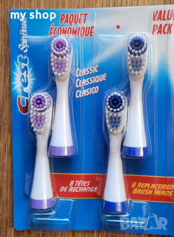 Ново!Глави за четки за зъби Crest Spinbrush 