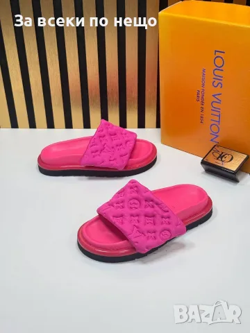 Louis Vuitton Дамски Розови Чехли Луис Витон Код SEM-566, снимка 2 - Чехли - 55875298