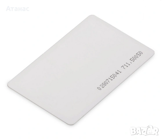 EM4100 RFID Карта 125KHz със Статичен ID Номер за Контрол на Достъпа, снимка 2 - Друга електроника - 53368225