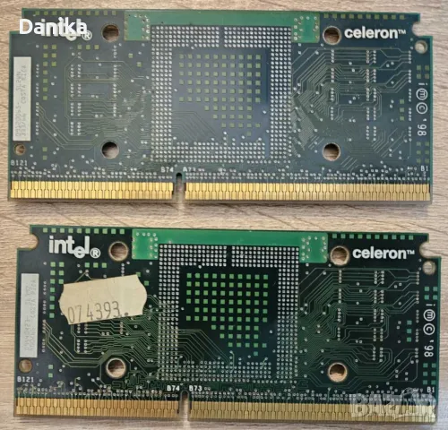 Ретро процесори Intel Celeron 400 и Celeron 333 на Slot 1 - Работят, снимка 4 - Процесори - 49497933