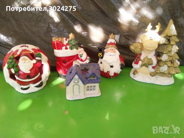 Коледни свещници- декорация, снимка 1 - Декорация за дома - 42495015
