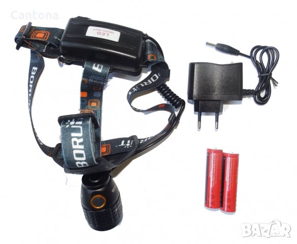 LED челник  с акумулаторни батерии и вграден лазер, снимка 2 - Оборудване и аксесоари за оръжия - 34035157