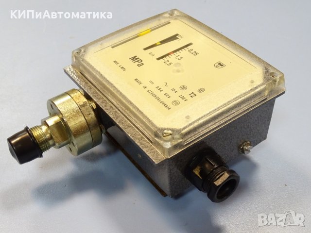 пресостат чешки ESC T2 201 0-2,5 MPa 220V 10A, снимка 4 - Резервни части за машини - 35874113