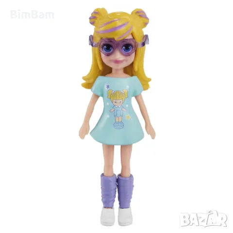 Мини кукла с дрехи за преобличане Polly Pocket с аксесоари / Mattel, снимка 5 - Кукли - 48942690