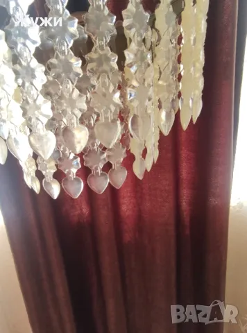 Красив полилей с висулки.НОВИ абажури , снимка 12 - Полилеи - 49696648