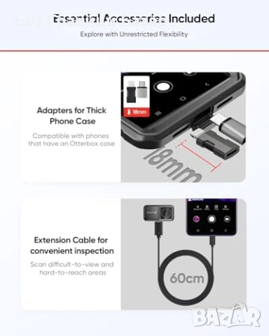 Нова HIKMICRO MiniE термокамера за телефон USB-C/Lightning 25Hz SuperIR, снимка 6 - Друга електроника - 53391227