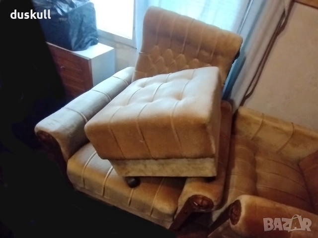 Ретро запазени фотьойли, снимка 9 - Дивани и мека мебел - 52899774