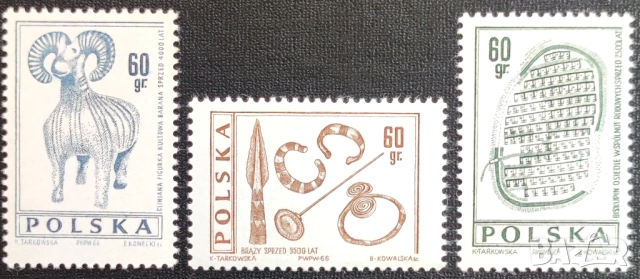 Полша, 1966 г. - лот животни, спорт, личности, история, транспорт, изкуство, фолклор, цветя, туризъм, снимка 12 - Филателия - 37480307