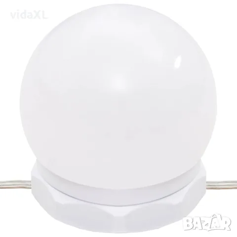vidaXL Тоалетка с LED лампи, сив сонома, 96x40x142 см, снимка 9 - Тоалетки - 56148092