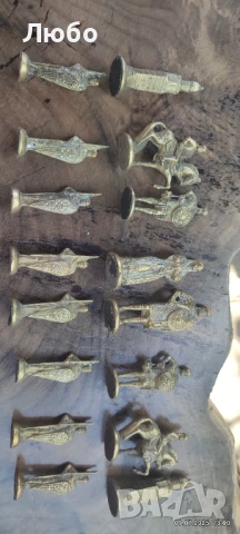 Шах,шахматни фигури ,бронз , снимка 10 - Други игри - 50961068