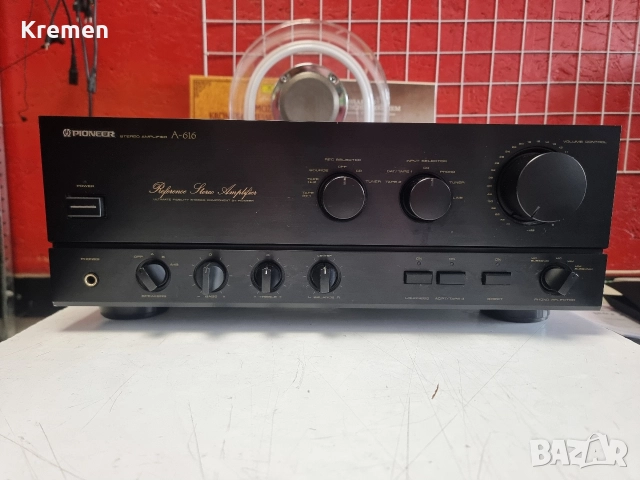 Усилвател PIONEER A-616, снимка 2 - Ресийвъри, усилватели, смесителни пултове - 52859016