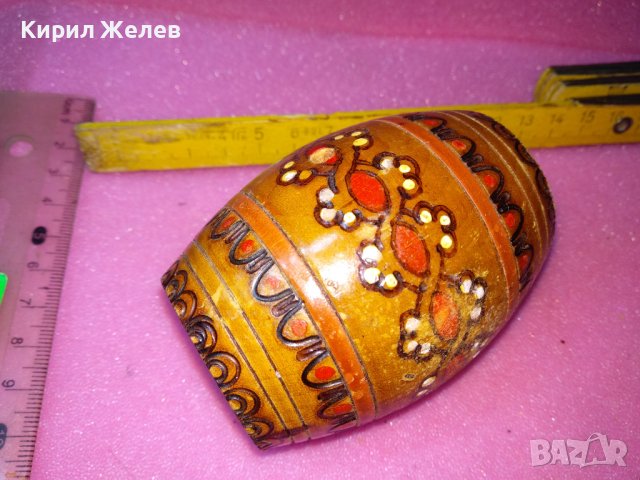 СТАР ЕТНО ПИРОГРАФИРАН СУВЕНИР БУРЕНЦЕ РЪЧНА ИЗРАБОТКА За ТЕМАТИЧНА ДЕКОРАЦИЯ 24078, снимка 9 - Декорация за дома - 44185551