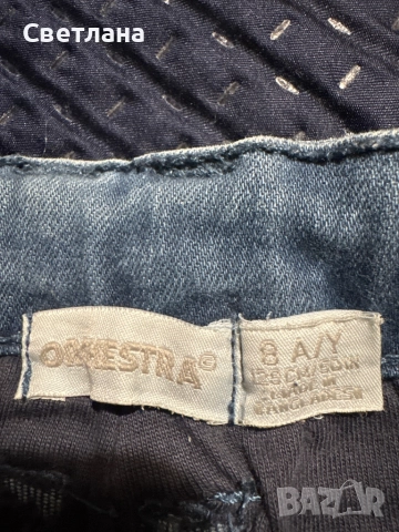 Дънки дебели за зимата 8 години, снимка 5 - Детски панталони и дънки - 51945758