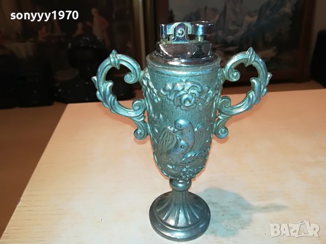РЕТРО ЗАПАЛКА АМФОРА-ВНОС ГЕРМАНИЯ 1604231220, снимка 8 - Антикварни и старинни предмети - 40380712