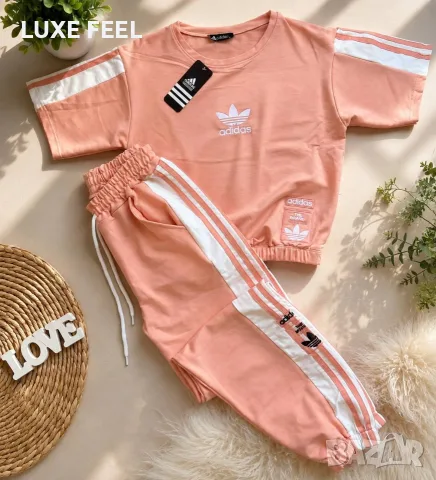 Adidas ✨лого Бродирано ✨Дамски Комплекти 