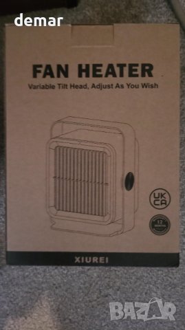 Персонален нагревател със защита от прегряване, 2 скорости, (син), снимка 9 - Други - 42692937