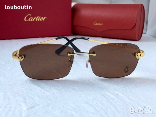 Cartier висок клас слънчеви очила Мъжки Дамски слънчеви 4 цвята