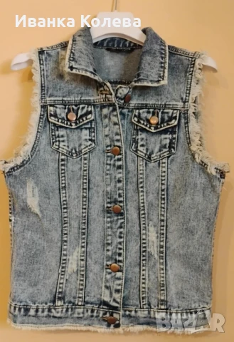 дънково елече със Стич , снимка 3 - Елеци - 50815618