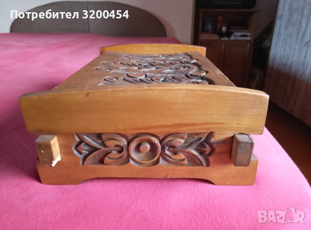 Продавам старинна декоративна дърворезби вана кутия за бижута , снимка 16 - Антикварни и старинни предмети - 53133788