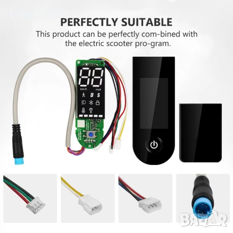 Платка за скутер Bluetooth V2.0 с кабели, съвместимо с Xiaomi M365Pro – Универсално НОВО, снимка 4 - Части за велосипеди - 53168381