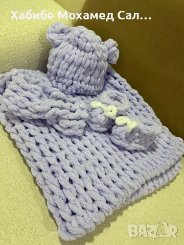 Бебешки плетени одеала , снимка 6 - Други - 47440364