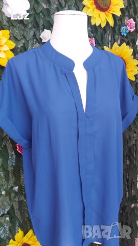 официална дамска блуза риза кралско синьо, снимка 1 - Ризи - 41448020