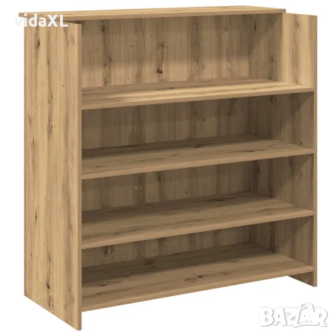 vidaXL Приемно бюро, дъб артизан, 100x50x103,5 см, инженерно дърво